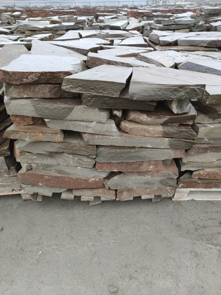 Плитняк песчаник серо-зелёный для мощения 60-65 мм купить в Владимире