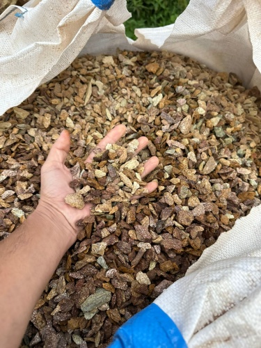 Златолит персиковый декоративная каменная крошка купить в Владимире