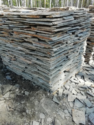 Плитняк златолит Уральский для цоколя, отмостки купить в Владимире